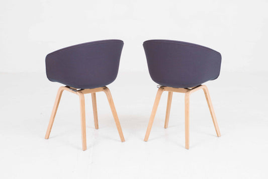 Vintage Stuhl "About A Chair AAC 23" von Hee Welling für HAY in Blau