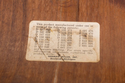 Vintage Stuhl DCM von Charles und Ray Eames für Herman Miller Nussbaum