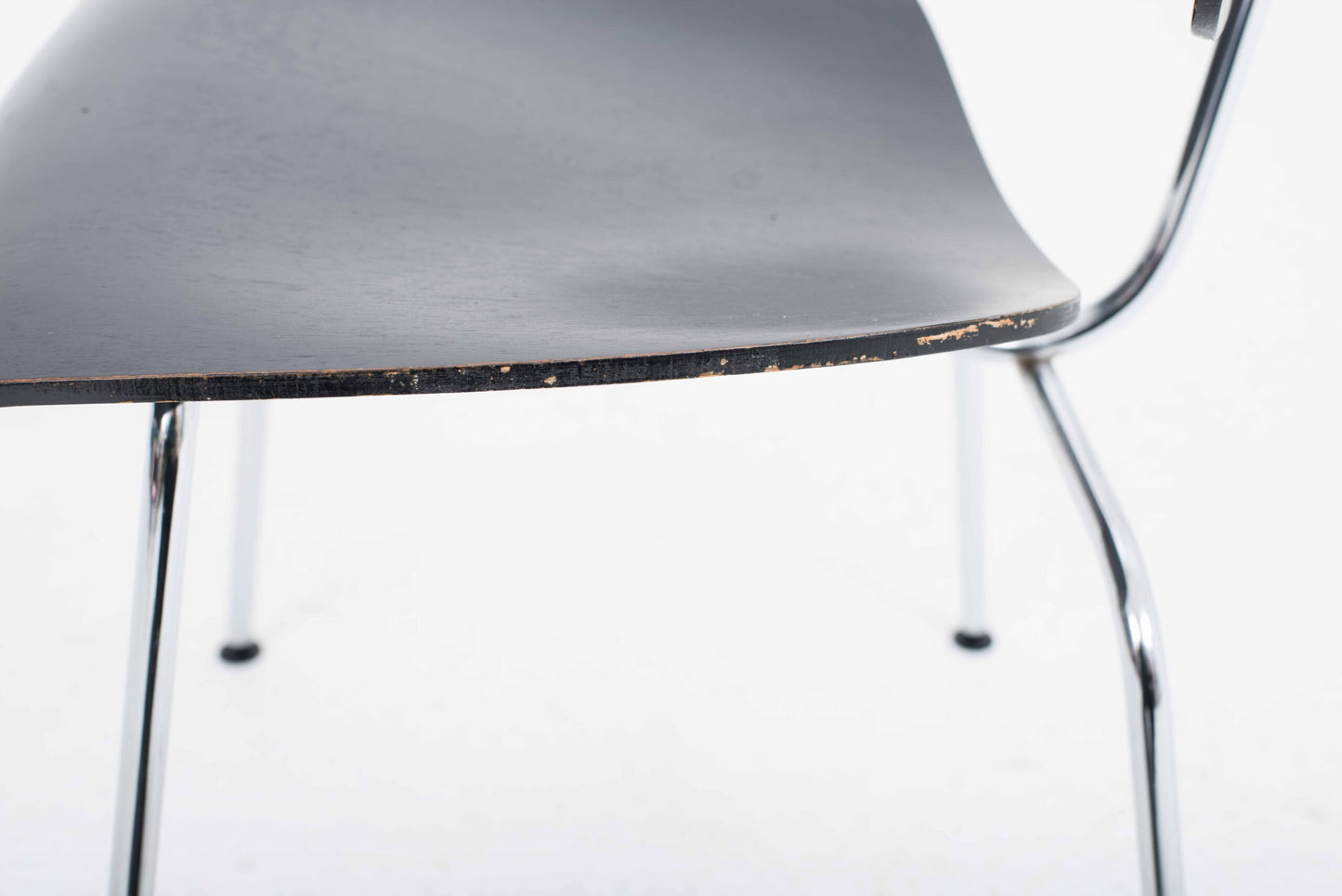 Vintage Stuhl DCM von Charles und Ray Eames für Herman Miller, Schwarz