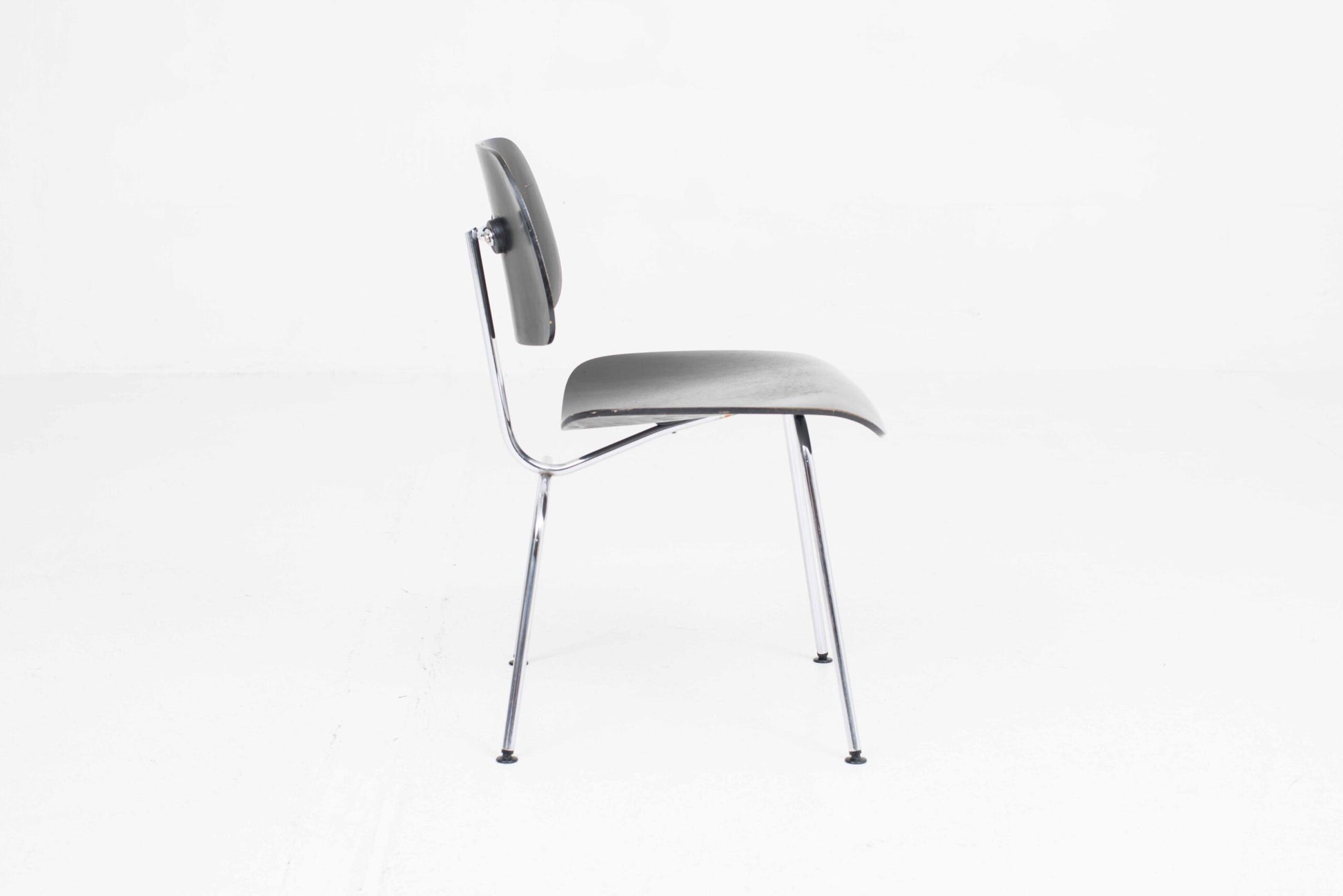 Vintage Stuhl DCM von Charles und Ray Eames für Herman Miller, Schwarz