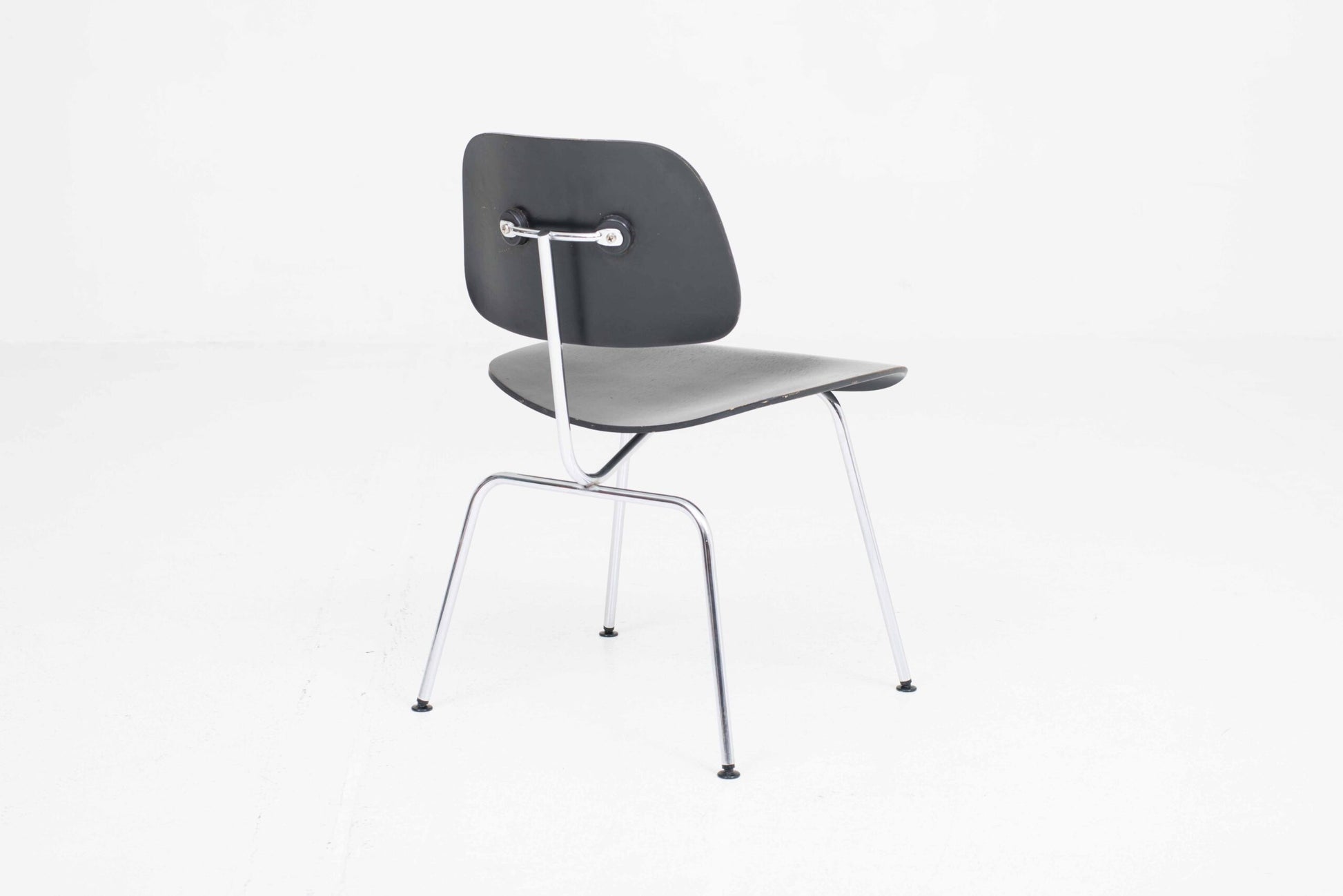 Vintage Stuhl DCM von Charles und Ray Eames für Herman Miller, Schwarz