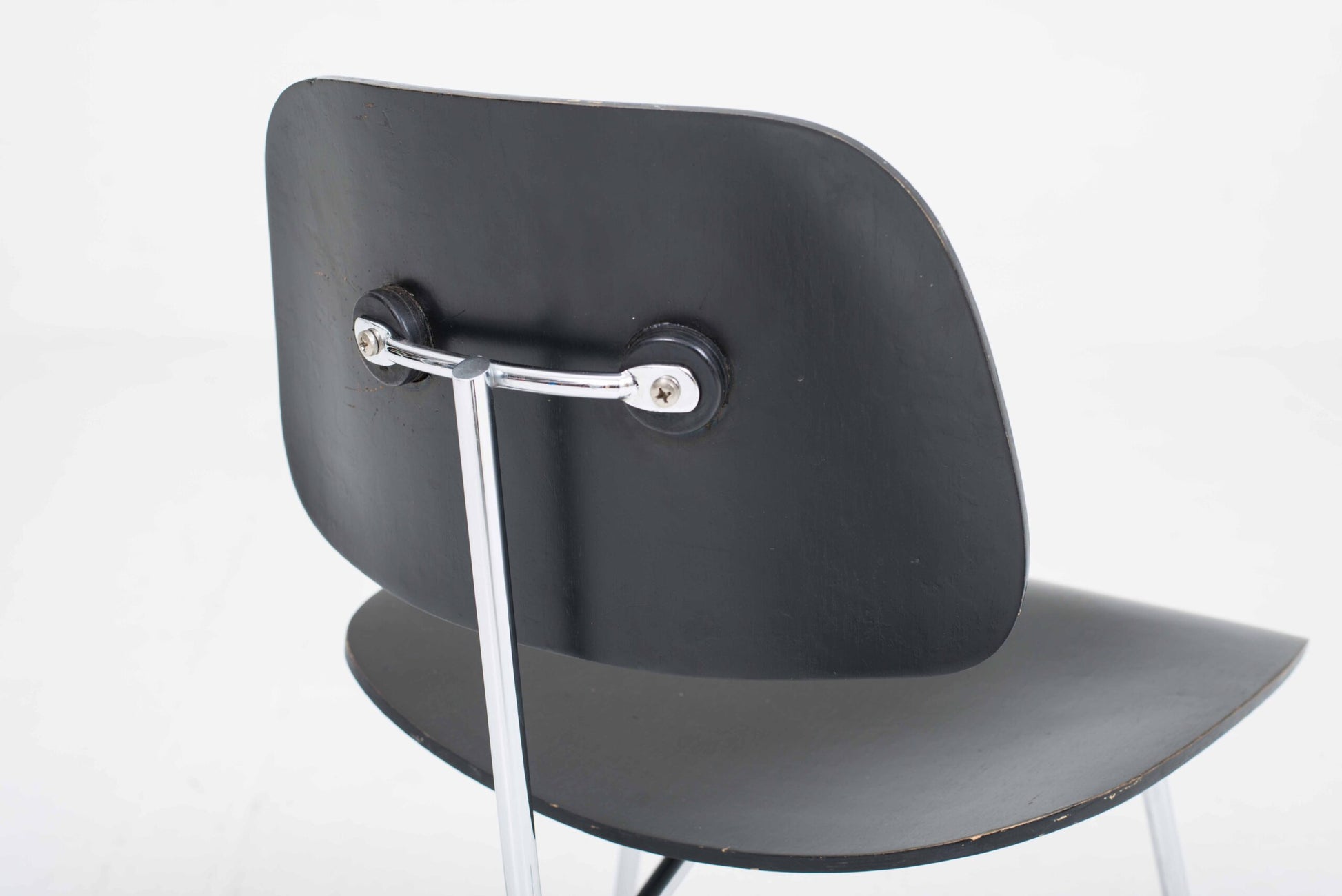 Vintage Stuhl DCM von Charles und Ray Eames für Herman Miller, Schwarz