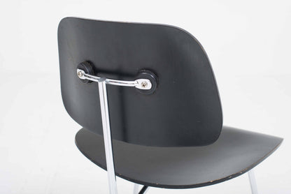 Vintage Stuhl DCM von Charles und Ray Eames für Herman Miller, Schwarz