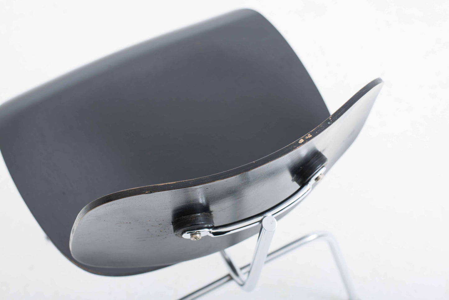 Vintage Stuhl DCM von Charles und Ray Eames für Herman Miller, Schwarz