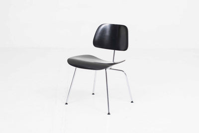 Vintage DCM chair by Charles and Ray Eames for Herman Miller, Black