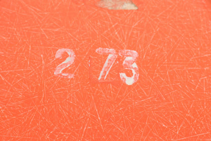 Vintage Stuhl Fiberglass DSX von Charles und Ray Eames für Herman Miller/Vitra, Rotorange