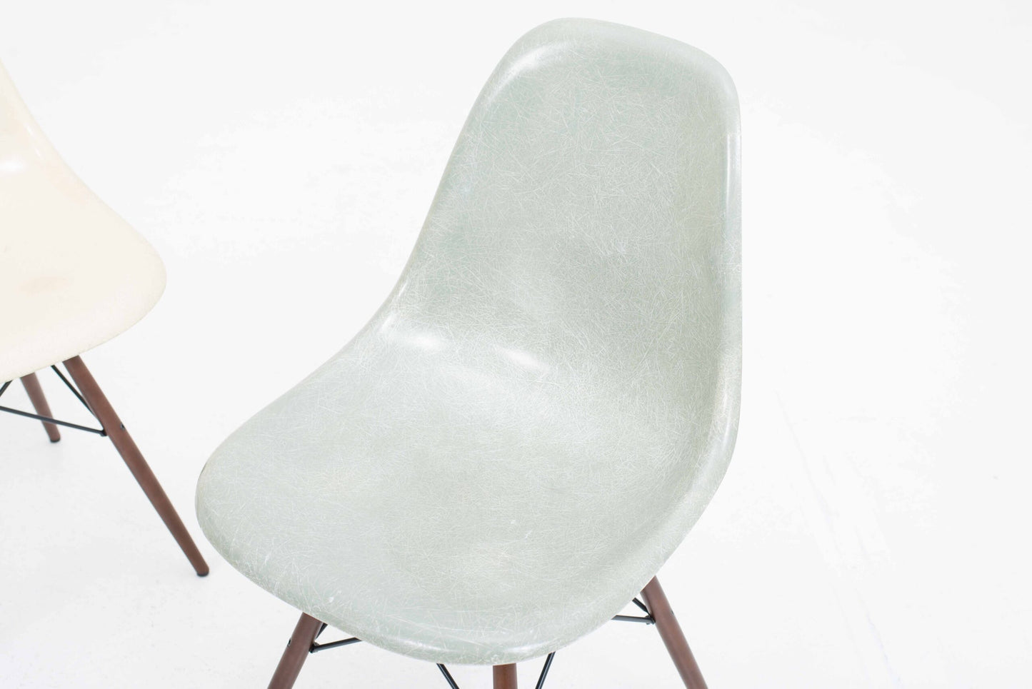 Vintage Stuhl Fiberglass Side Chair DSW von Eames für Vitra/Herman Miller Set von 4