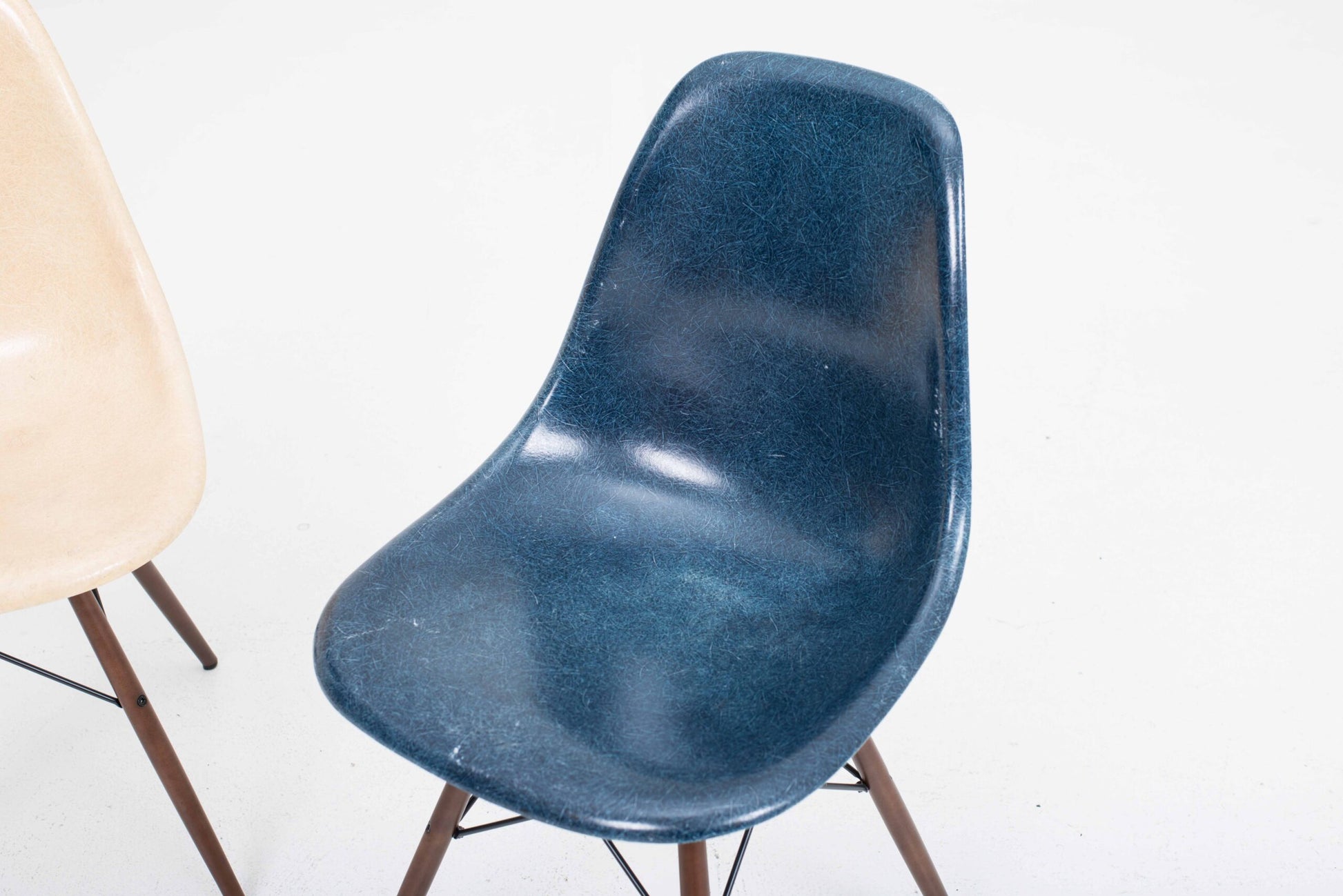 Vintage Stuhl Fiberglass Side Chair DSW von Eames für Vitra/Herman Miller Set von 4
