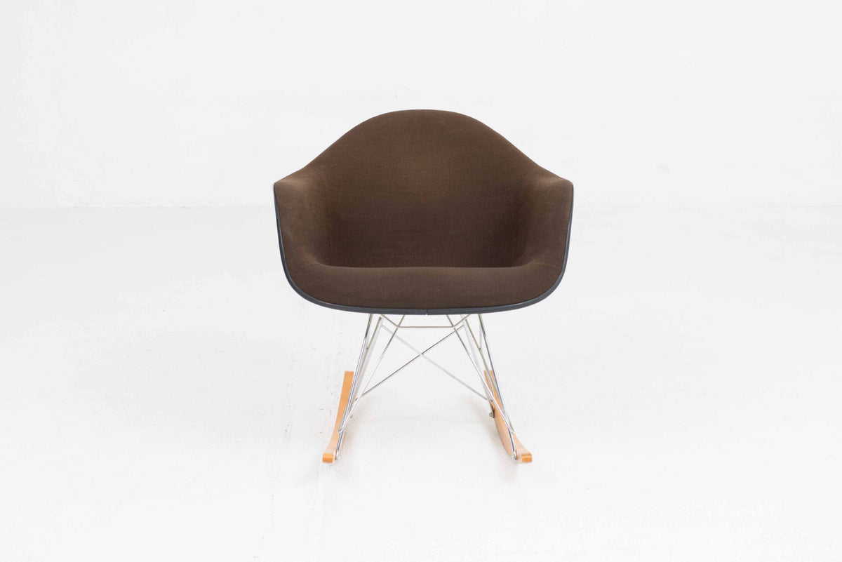Vintage Schaukelstuhl RAR von Charles und Ray Eames für Vitra Braun