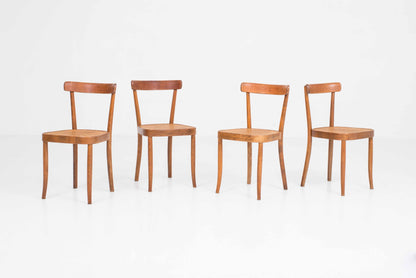 Vintage Stuhl 1-256 von Werner Max Moser für Horgenglarus Set von 4