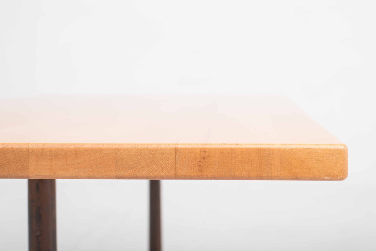 Vintage Tisch Delta t-1670 von Horgenglarus braun Buchenholz