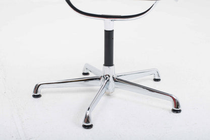 Vintage Bürostuhl EA 108 von Charles und Ray Eames für ICF schwarz Leder