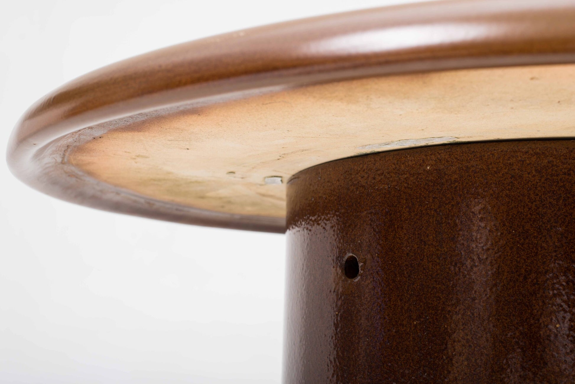 Vintage Tisch und Hocker Set von 5 von Schaffhauser Steinzeug