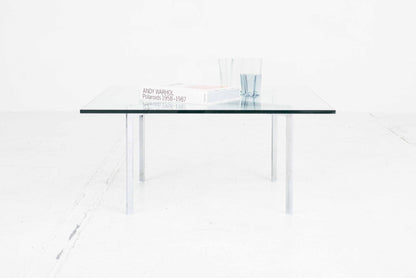 Table basse vintage Barcelona de Ludwig Mies van der Rohe pour Knoll