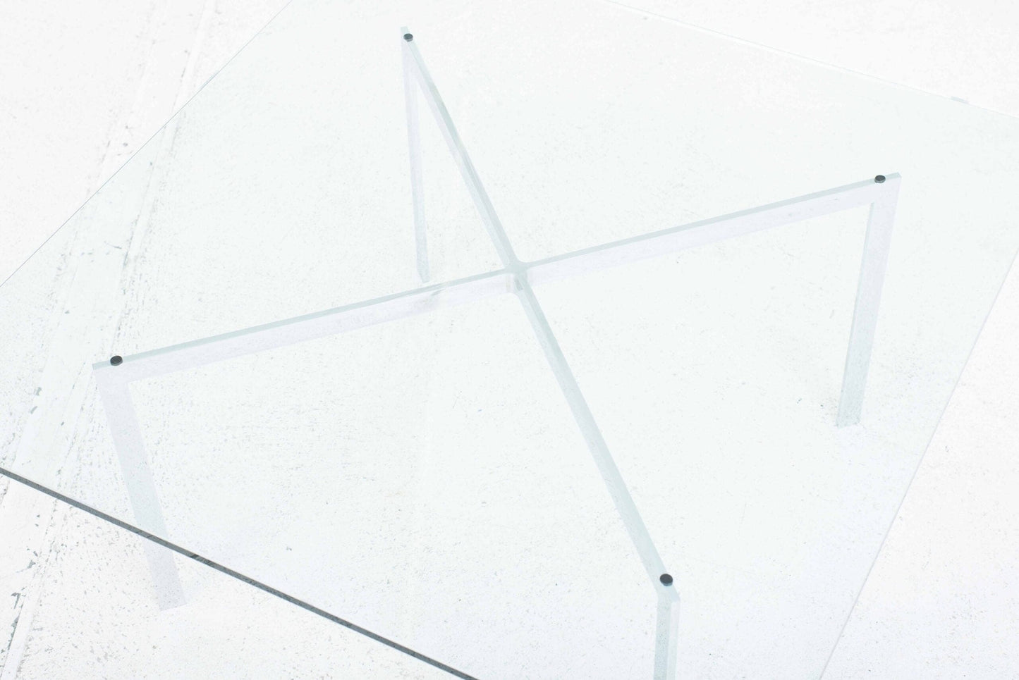 Table basse vintage Barcelona de Ludwig Mies van der Rohe pour Knoll