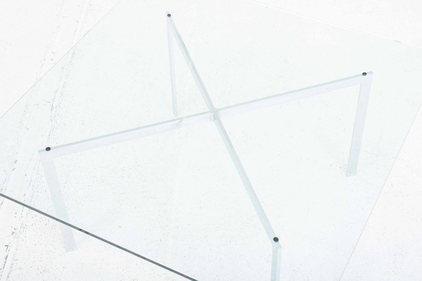 Table basse vintage Barcelona de Ludwig Mies van der Rohe pour Knoll