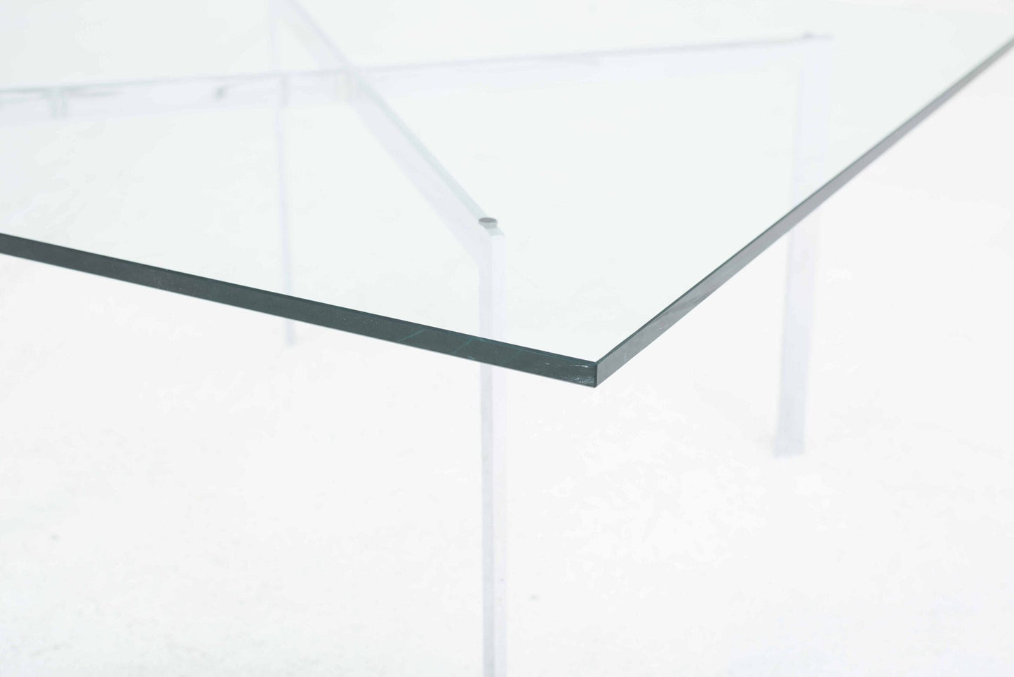 Table basse vintage Barcelona de Ludwig Mies van der Rohe pour Knoll