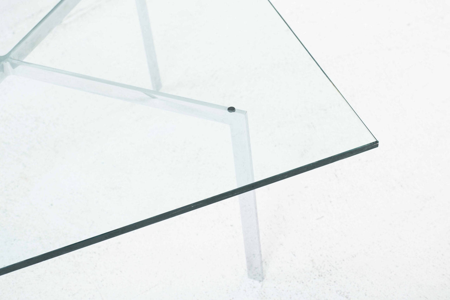 Table basse vintage Barcelona de Ludwig Mies van der Rohe pour Knoll