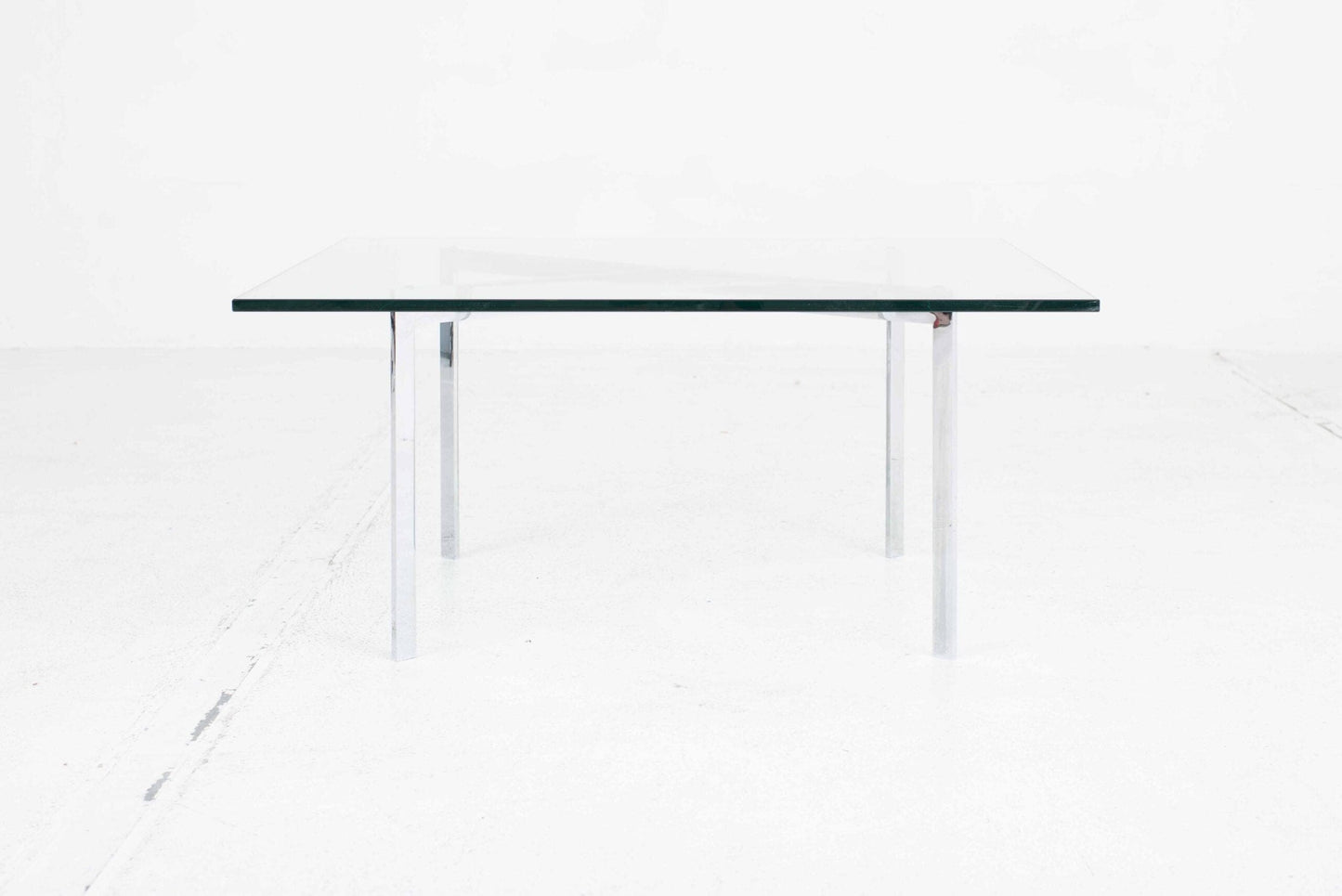 Table basse vintage Barcelona de Ludwig Mies van der Rohe pour Knoll