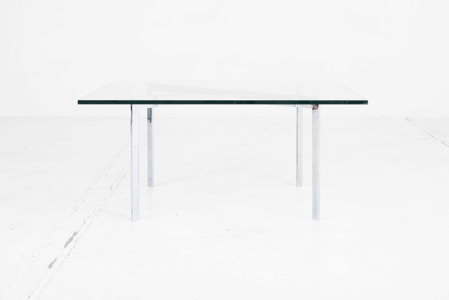 Table basse vintage Barcelona de Ludwig Mies van der Rohe pour Knoll