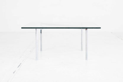 Table basse vintage Barcelona de Ludwig Mies van der Rohe pour Knoll
