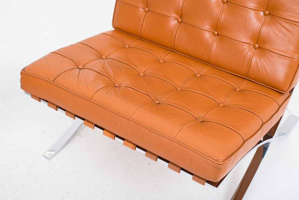 Vintage Sessel Barcelona von Ludwig Mies van der Rohe für Knoll Wohnbedarf