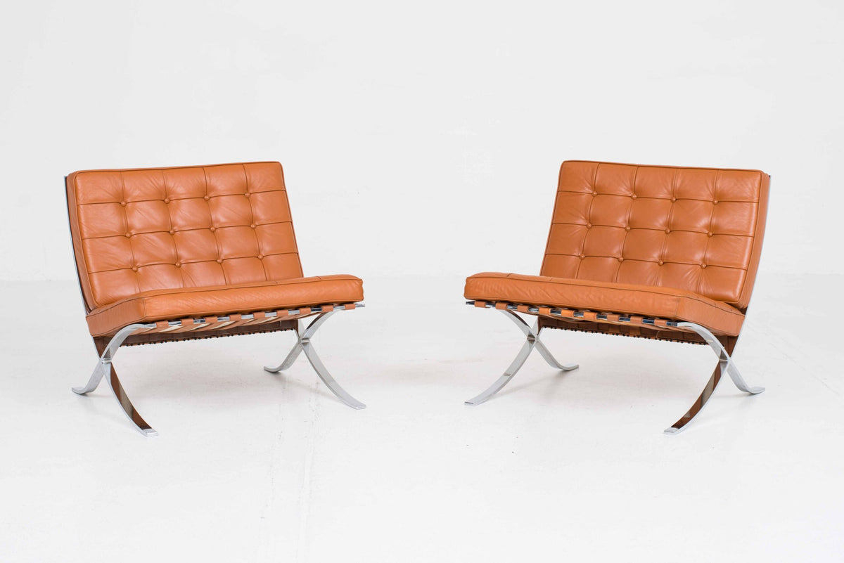 Vintage Sessel Barcelona von Ludwig Mies van der Rohe für Knoll Wohnbedarf