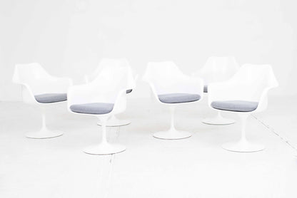 Tulip Armchair by Eero Saarinen for Knoll International in white