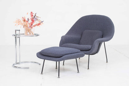 Vintage Sessel Womb von Eero Saarinen für Knoll International & Ottoman