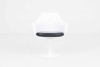 Vintage Armlehnstuhl Tulip von Eero Saarinen für Knoll International in Weiß