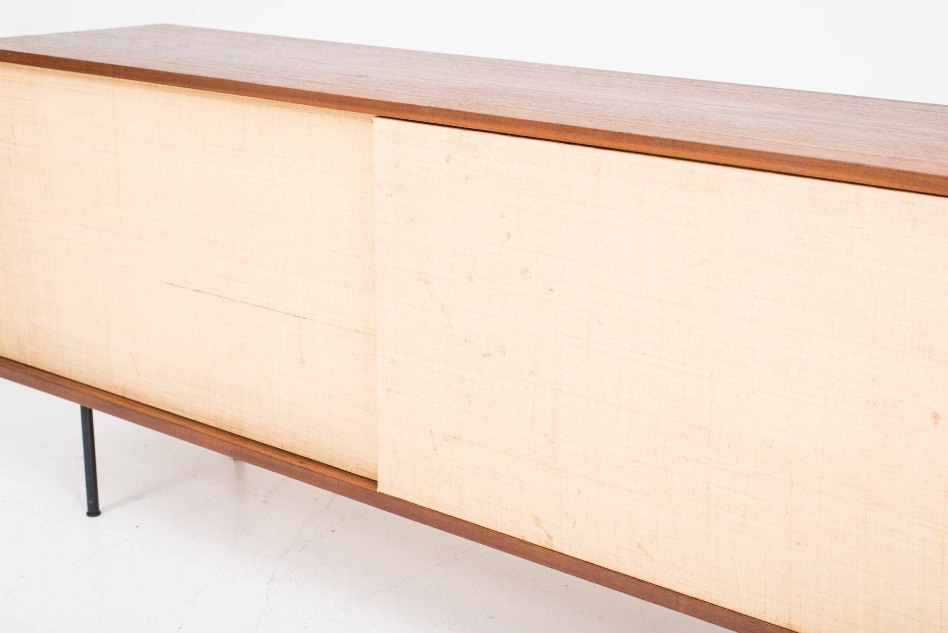 Vintage Sideboard von Florence Knoll für Knoll International mit Seegrasfronten
