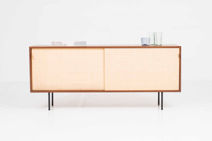 Vintage Sideboard von Florence Knoll für Knoll International mit Seegrasfronten