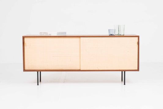Vintage Sideboard von Florence Knoll für Knoll International mit Seegrasfronten