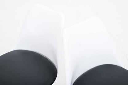 Vintage Stuhl "Tulip" von Eero Saarinen für Knoll International, schwarzes Lederkissen