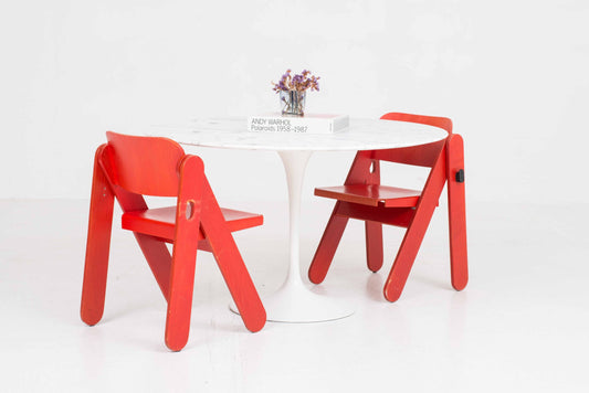 Vintage Tisch "Tulip Table" von Eero Saarinen für Knoll International, weisser Marmor, 120cm