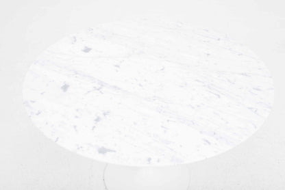 Vintage Tisch "Tulip Table" von Eero Saarinen für Knoll International, weisser Marmor, 120cm