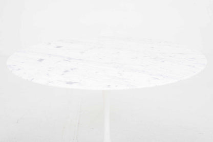 Vintage Tisch "Tulip Table" von Eero Saarinen für Knoll International, weisser Marmor, 120cm