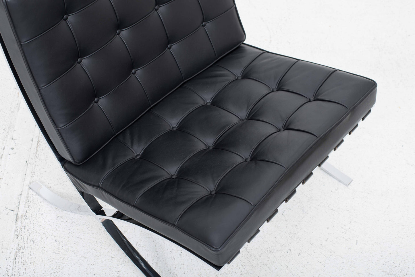 Fauteuil vintage Barcelona de Ludwig Mies van der Rohe pour Knoll