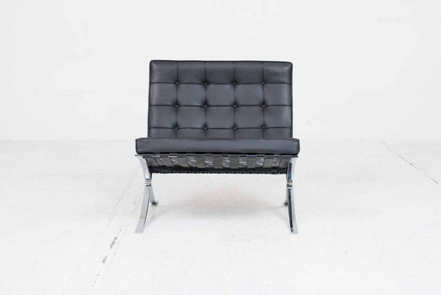 Fauteuil vintage Barcelona de Ludwig Mies van der Rohe pour Knoll