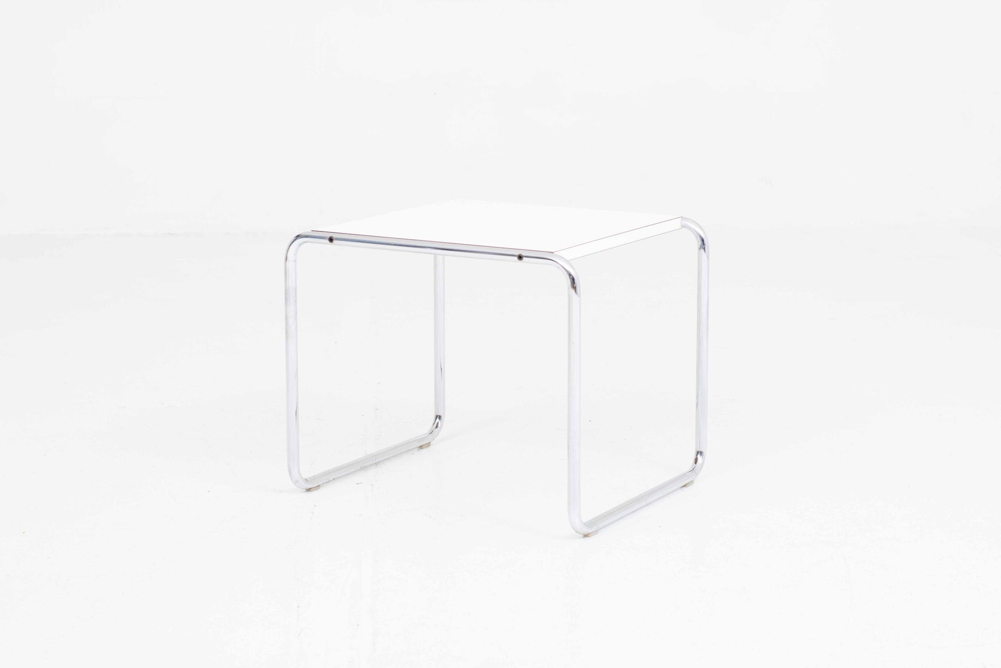 Vintage Couchtisch Laccio 1 von Marcel Breuer für Knoll in Weiß