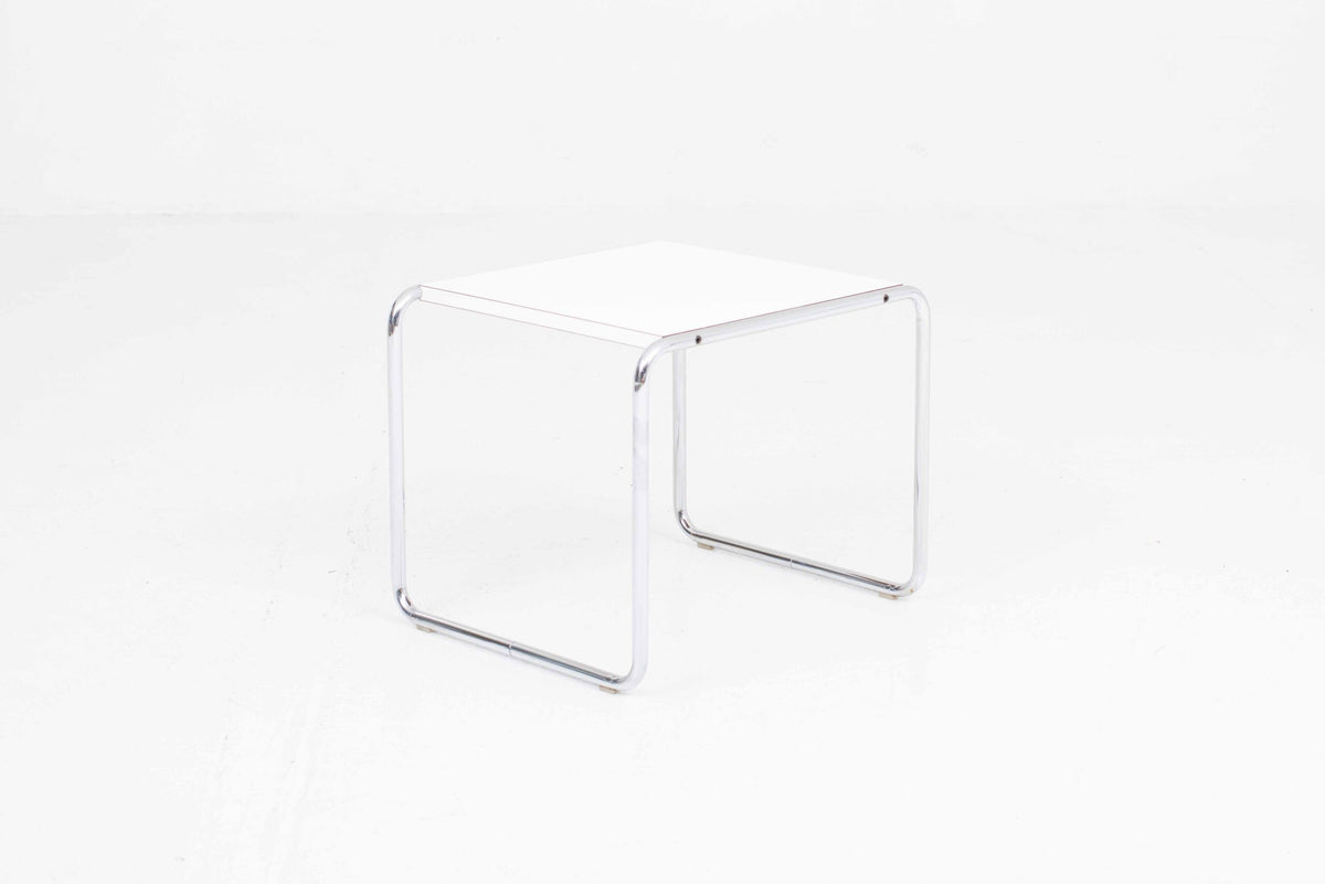 Vintage Couchtisch Laccio 1 von Marcel Breuer für Knoll in Weiß