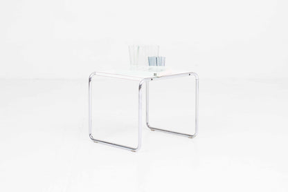 Vintage Couchtisch Laccio 1 von Marcel Breuer für Knoll in Weiß