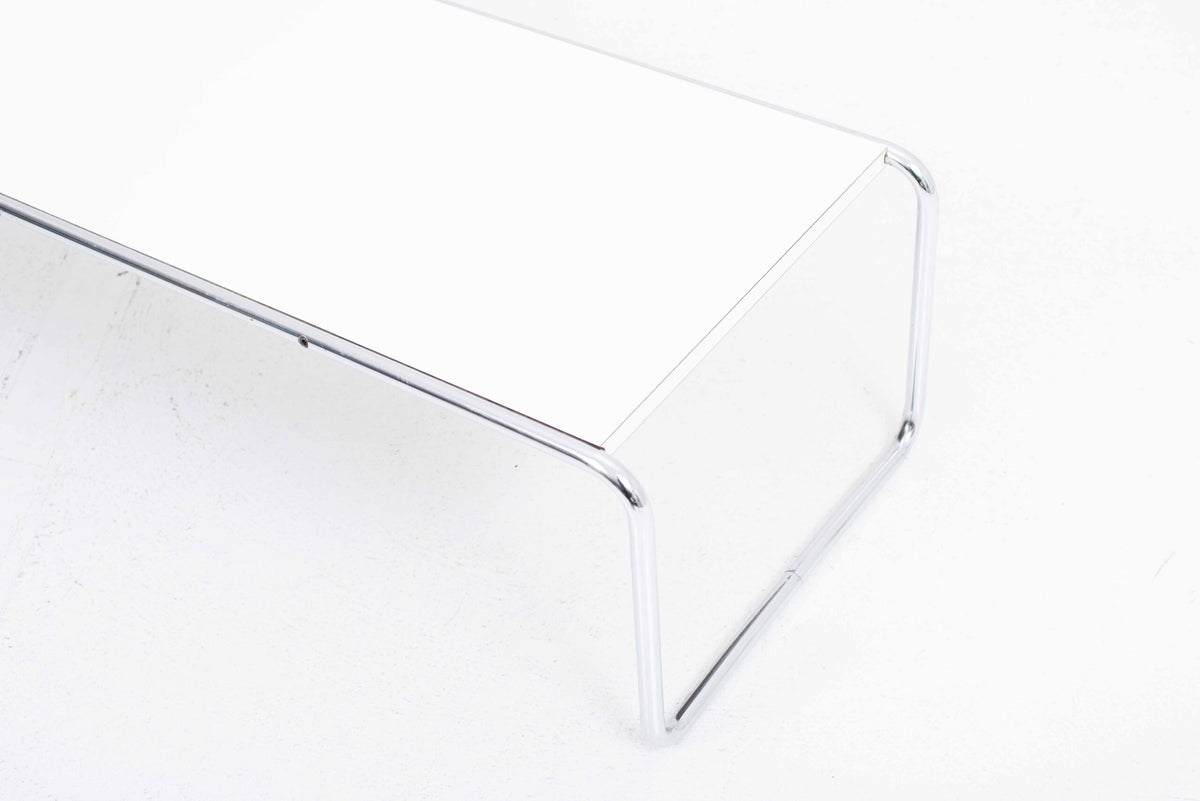 Vintage Couchtisch Laccio 2 von Marcel Breuer für Knoll in Weiß