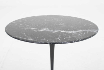 Vintage Beistelltisch "Tulip" von Eero Saarinen für Knoll International, schwarzer Marmor