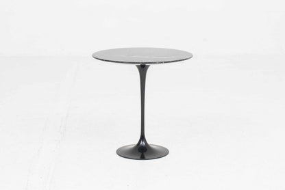 Vintage Beistelltisch "Tulip" von Eero Saarinen für Knoll International, schwarzer Marmor