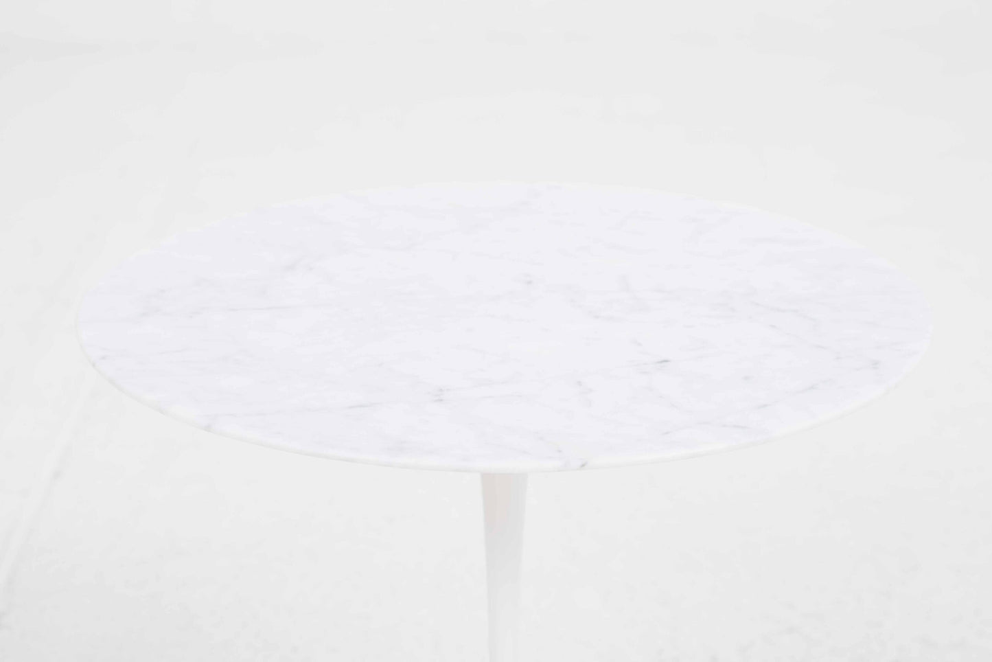 Vintage Beistelltisch Tulip von Eero Saarinen für Knoll, weißer Marmor
