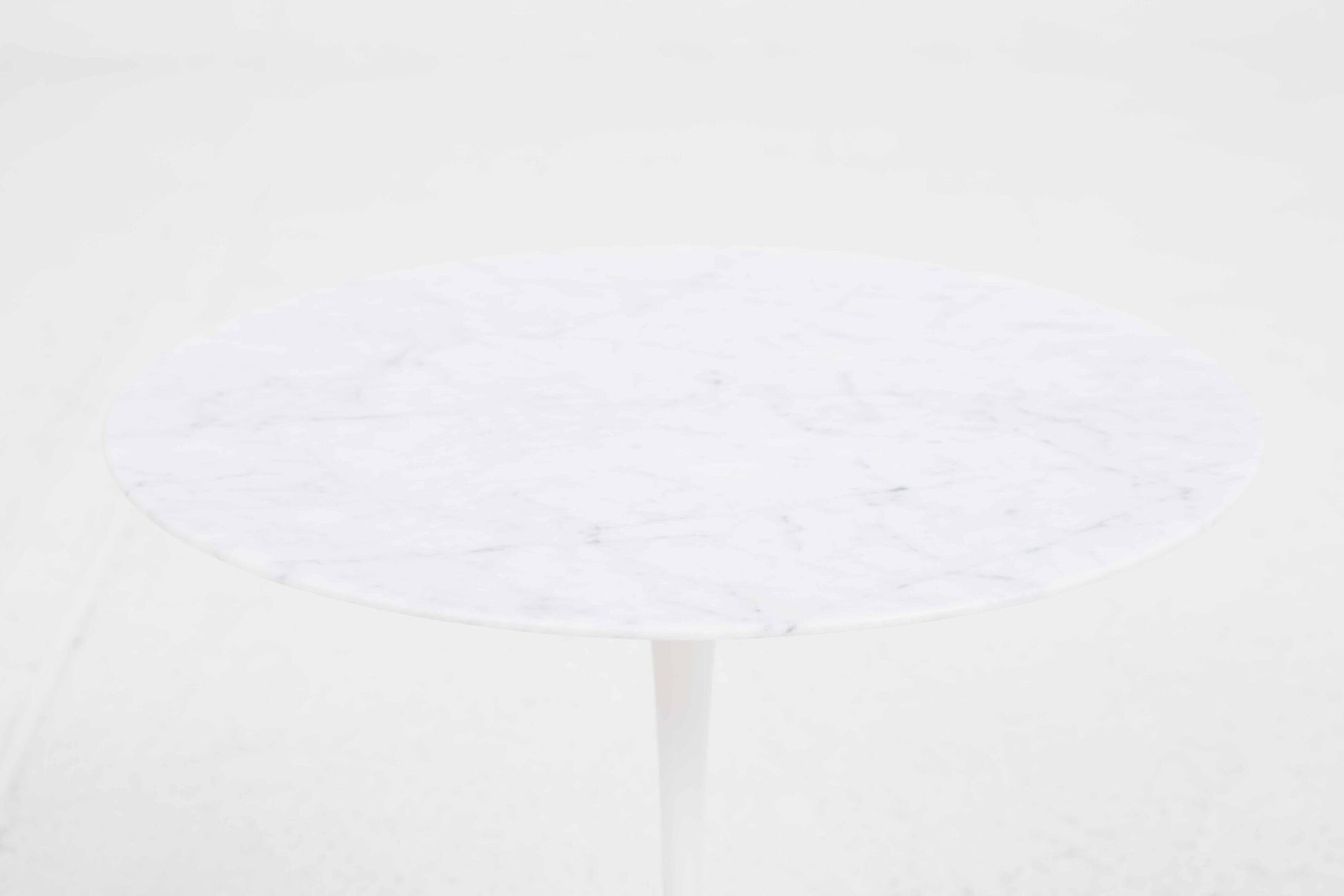 Vintage Beistelltisch Tulip von Eero Saarinen für Knoll, weißer Marmor