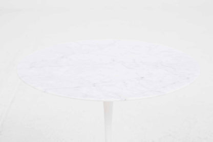 Vintage Beistelltisch Tulip von Eero Saarinen für Knoll, weißer Marmor