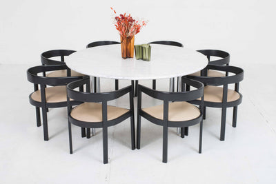 Vintage marble table by Kurt Thut for "House over Lake Geneva"