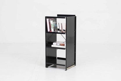 Vintage Aluminium-Regal von Andreas Christen für Lehni in Schwarz